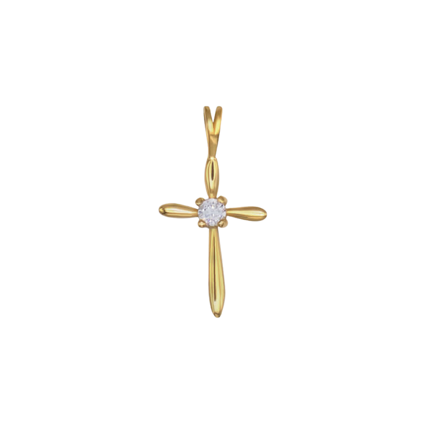 PENDENTE CROCE - VERMEIL ARGENTO