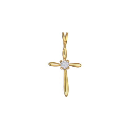 PENDENTE CROCE - VERMEIL ARGENTO