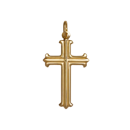 PENDENTE CROCE - VERMEIL ARGENTO