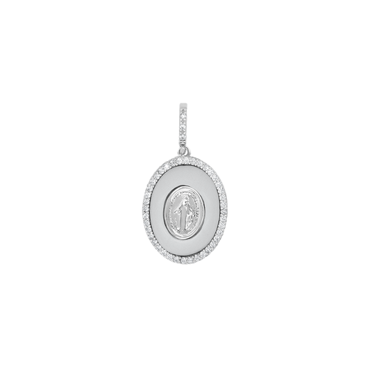 MIRACULOUS MEDAGLIA PENDENTE - ARGENTO E ZIRCONIA