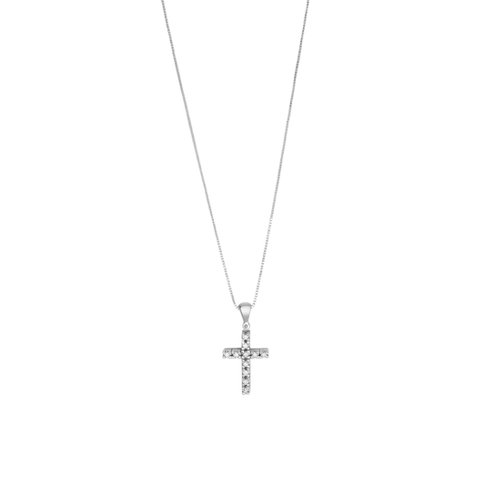 COLLANA CROCE - DIAMONDS E ORO