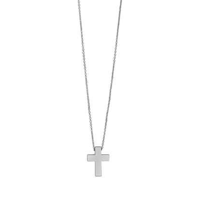 COLLANA CROCE - BIANCO ORO