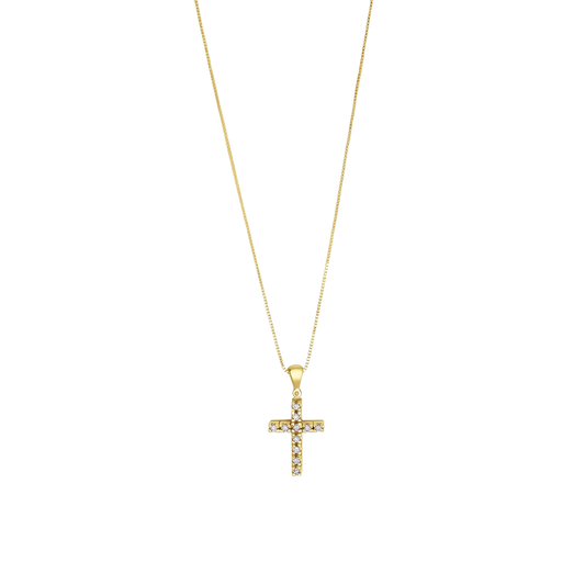 CROCE DIAMOND COLLANA - ORO