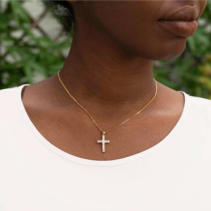 PENDENTE CROCE - VERMEIL ARGENTO